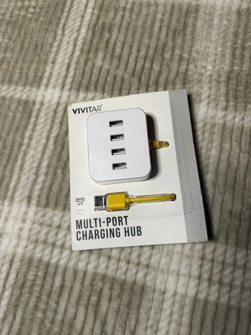 Vivitar White 4-Port USB Charging Hub
